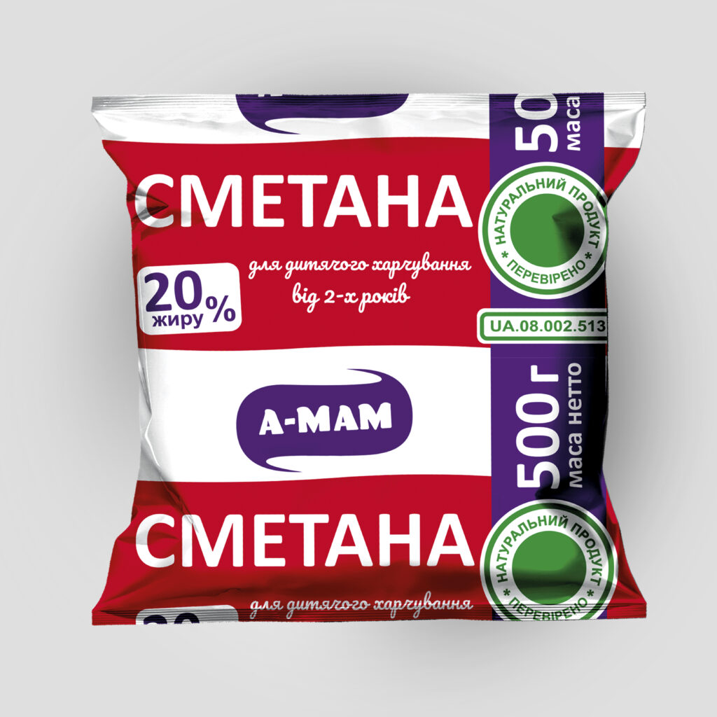 Сметана А-МАМ 20% жиру